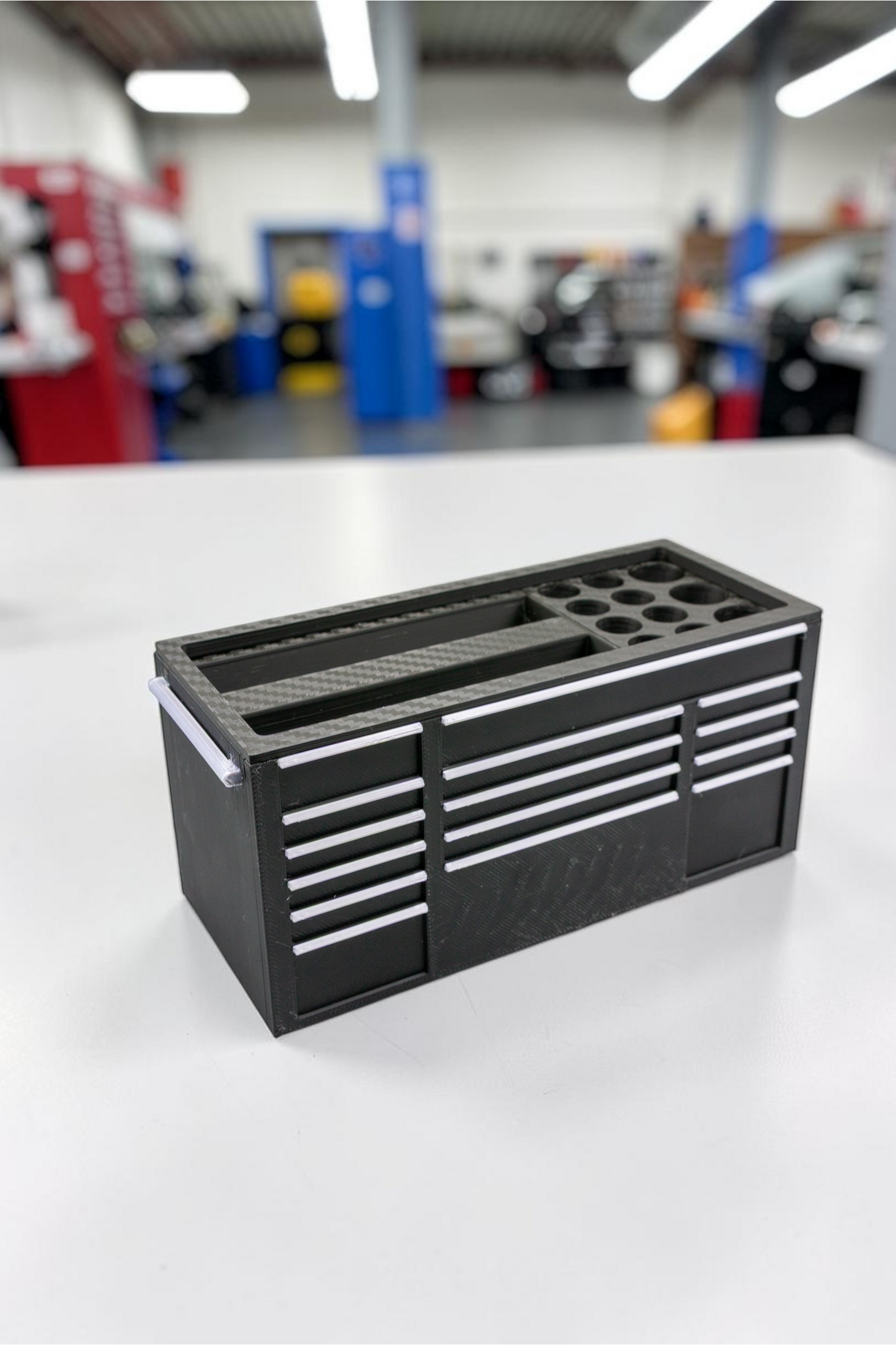 Tool Chest Business Card Holder and Organizer