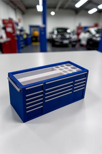 Tool Chest Business Card Holder and Organizer