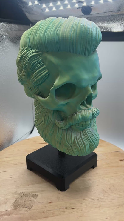 Bearded Skull with stand